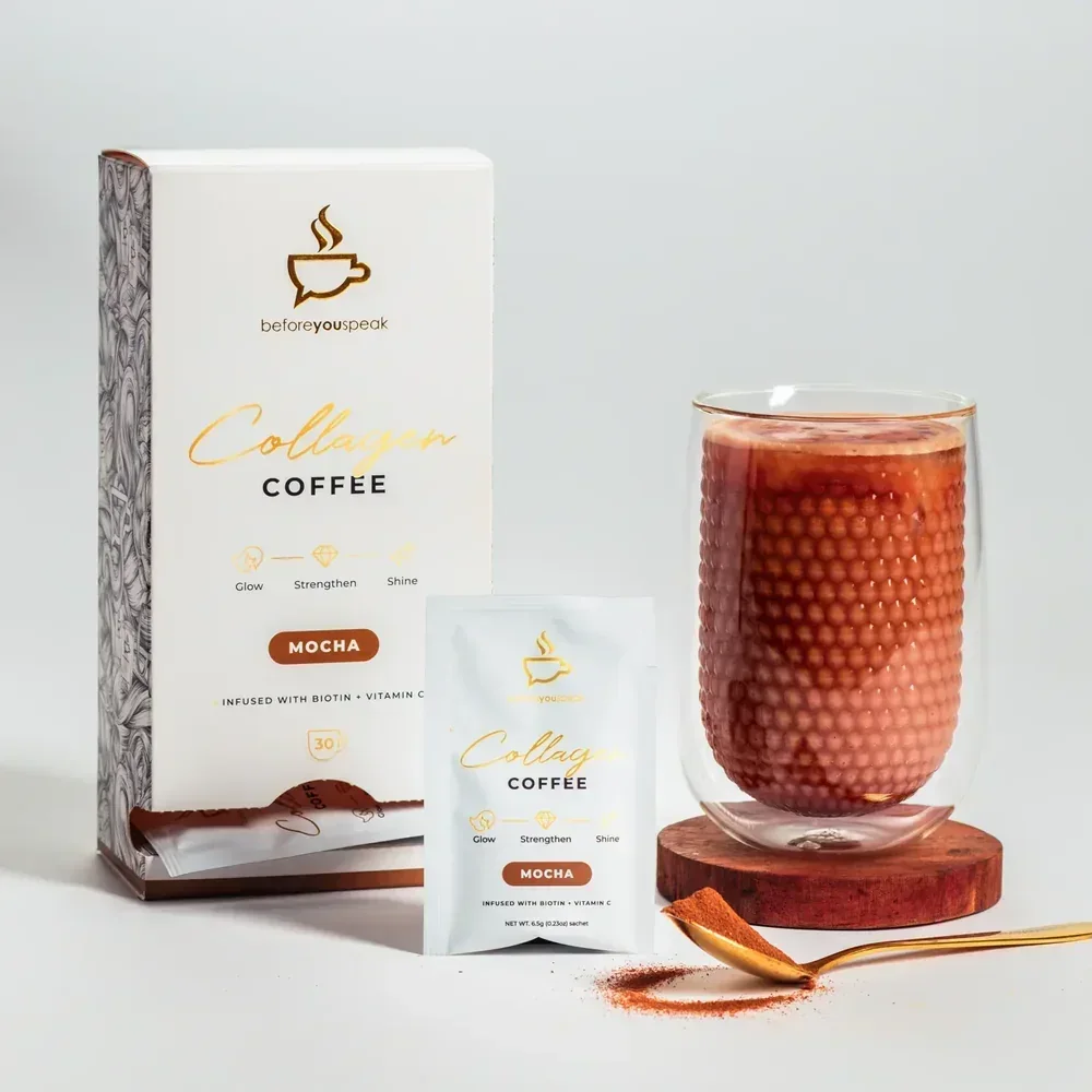 Packaging Before You Speak Collagen Coffee