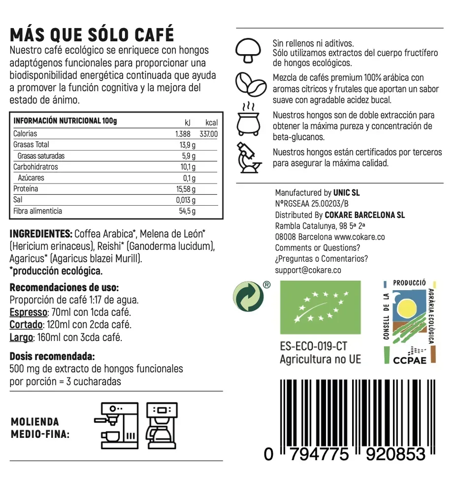 Packaging Cokare Focus Ground Coffee