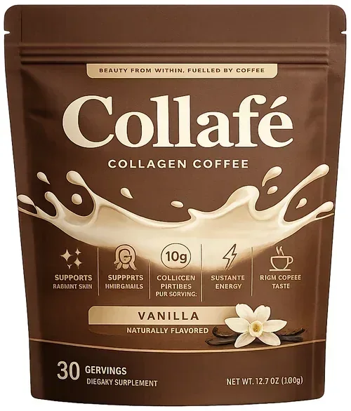 Packaging Collafé Collagen Coffee Madagascan Vanilla