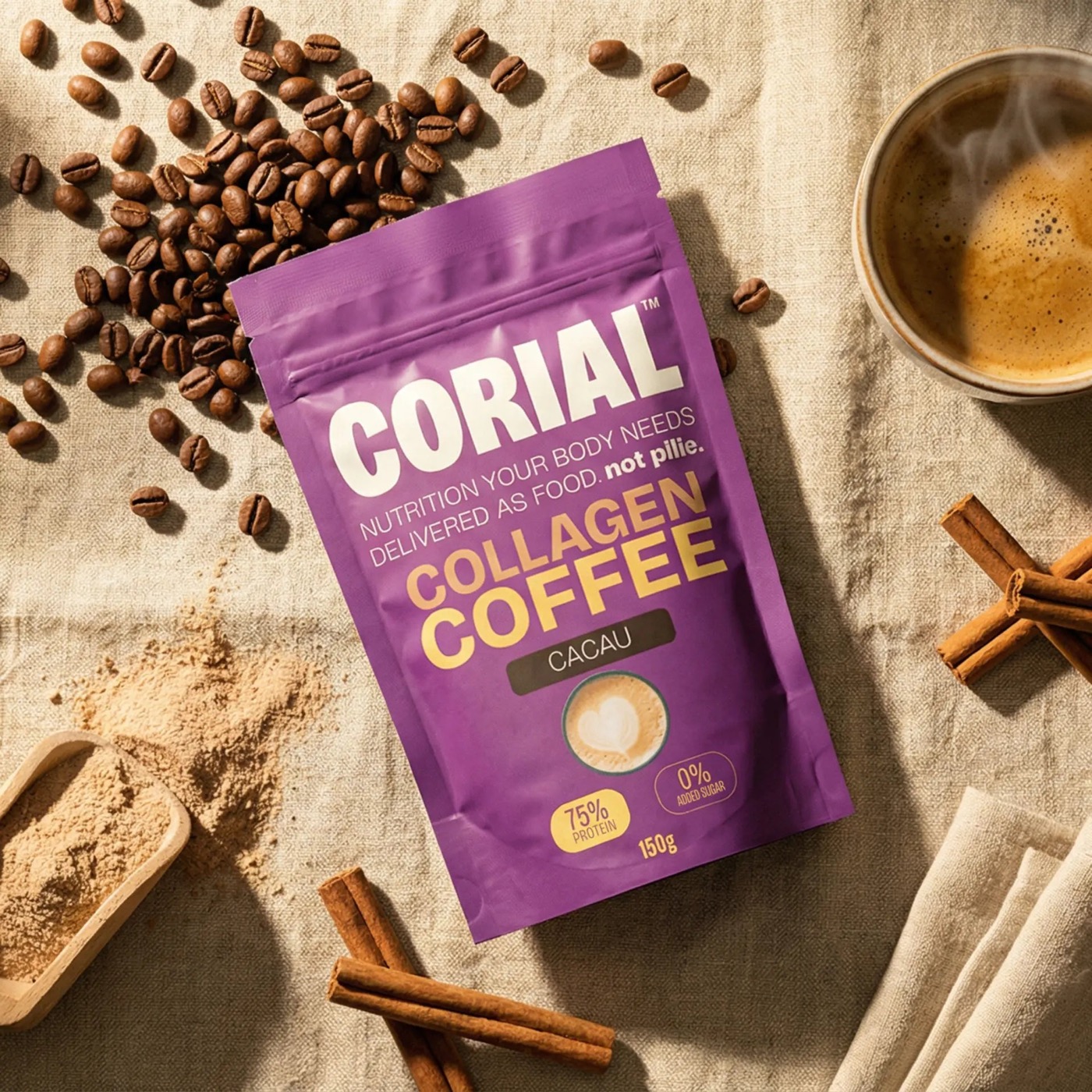 Packaging Corial Café Collagène + Vitamine C - Cacao