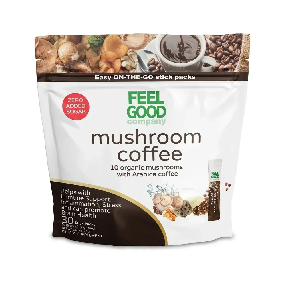 Packaging FEELGOOD Company Mushroom Coffee