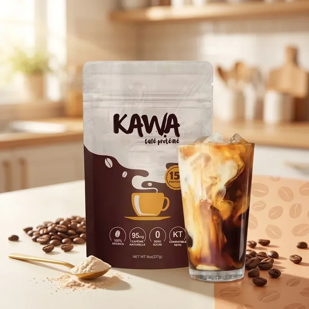 Packaging KAWA KAWA Café Protéiné
