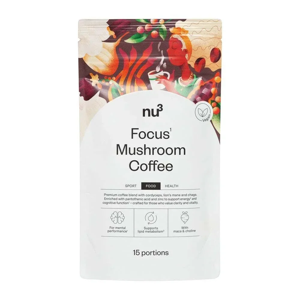 Packaging nu3 Focus Mushroom Coffee