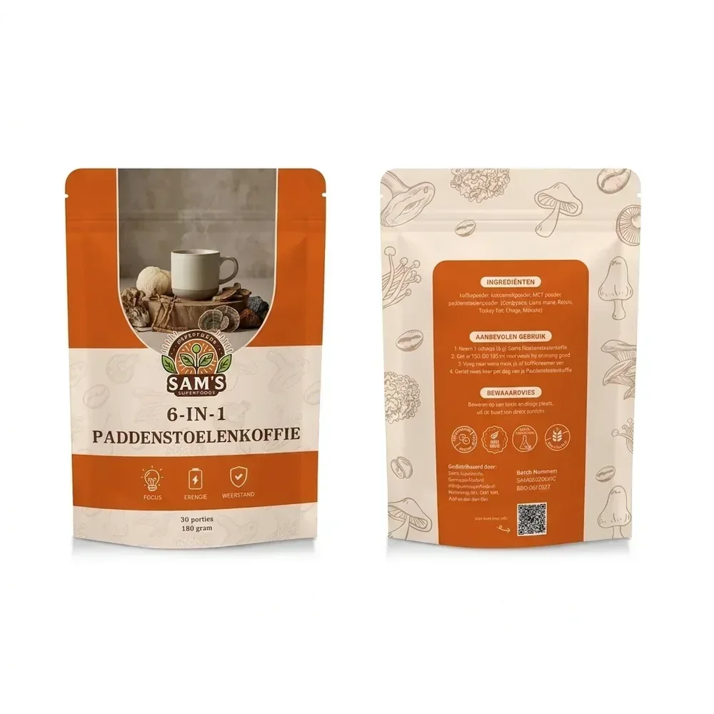 Packaging Sam's Superfoods 6 in 1 Paddenstoelen Koffie
