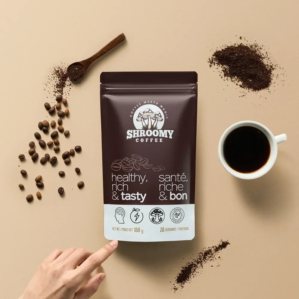 Packaging Shroomy Shroomy Coffee