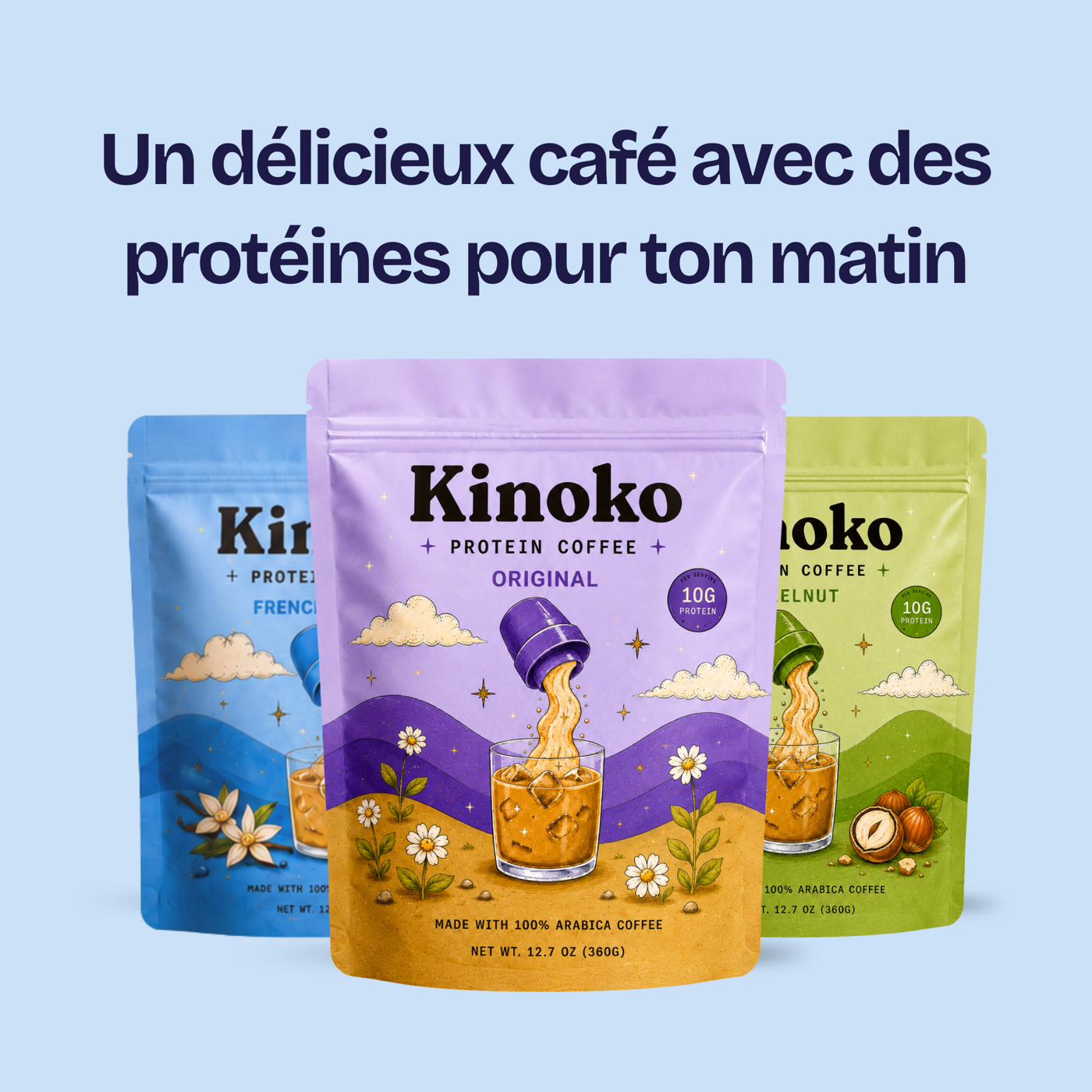 Packaging Try Kinoko Café Protéiné