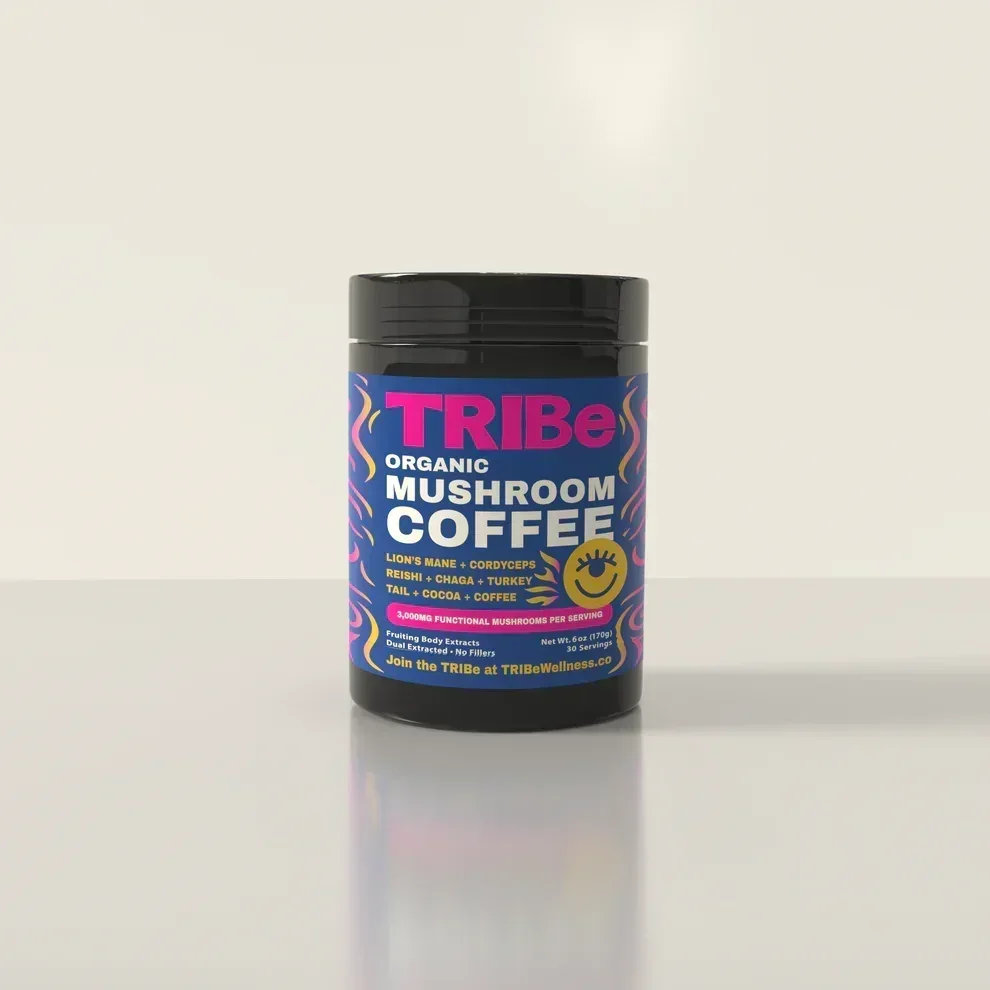 Packaging Xtreme Wellness x TRIBe Organic Mushroom Coffee