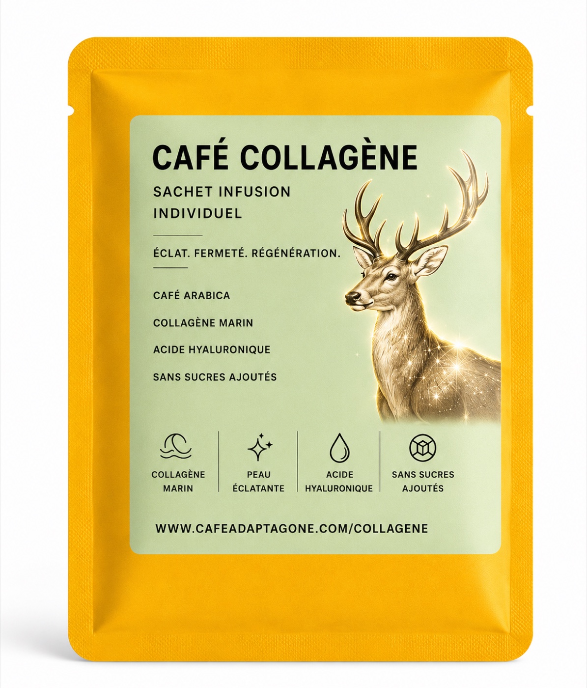 Sachet individuel Café Collagène Café Adaptogène