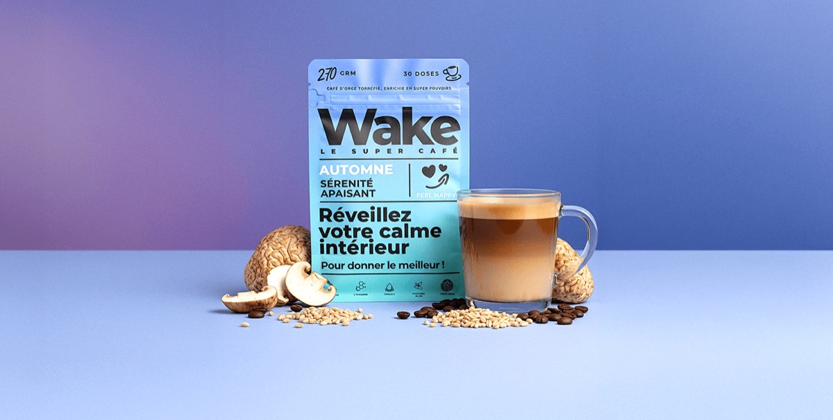 Packaging de la boisson fonctionnelle Wake